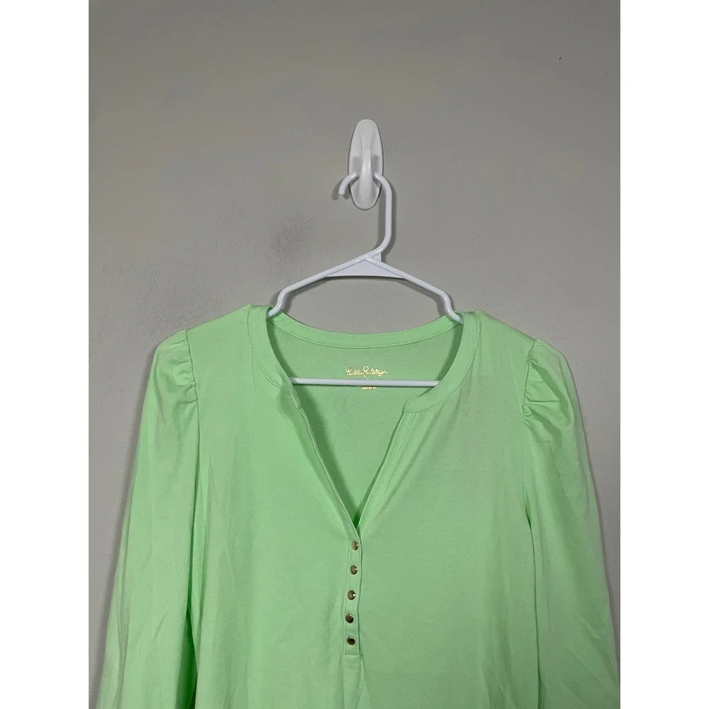 Lilly Pulitzer Marlie Knit Top in Pistachio Green Size Small NWT Preppy Resort